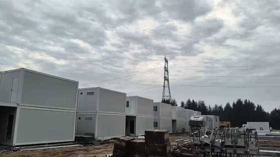 50/75mm Rockwool Sandwich Panel Walls Trailer Container House