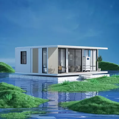 Prefab Tiny House Mobile Home Log Cabin Living Container House Industry Container House Expanding