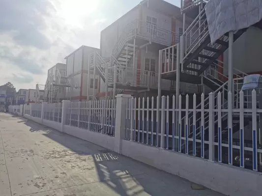 Triplex 40ft Shipping Container House , Modular Office Container House