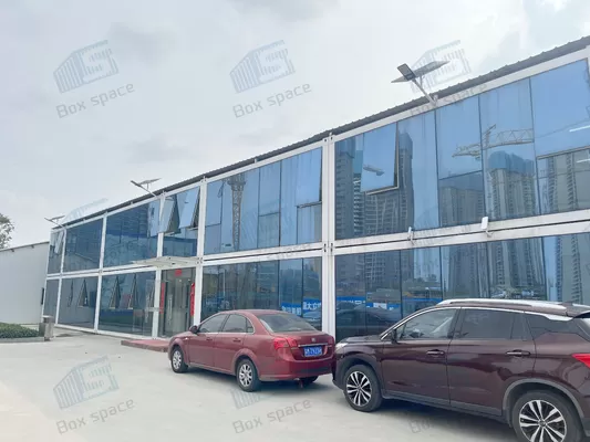 BOX SPACE Shipping Container Home 40ft Customizable American Prefab House Poland Container Houses For Sale