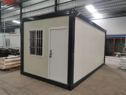 Durable 2 Bedroom Container House With Side Wall Drainage And Rockwool Insulation