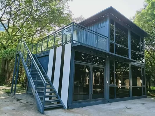 Rental 3 Bedroom Container House Anti Seismic Seaside Temporary Modular Homes