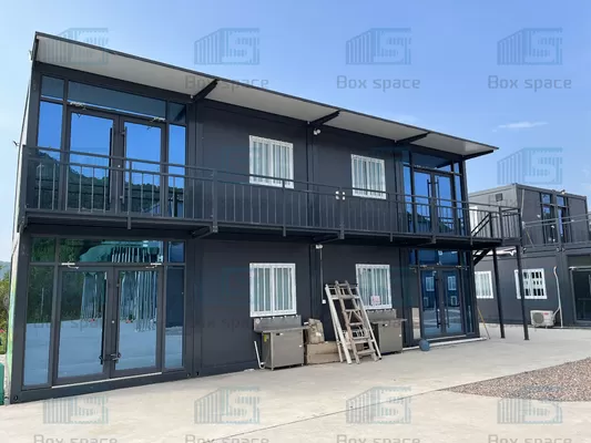 Galvanized Steel Rental Container Homes Two Storey Readymade Office Cabin