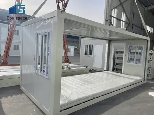 Collapsible Z Folding Container House Prefab Modular Tiny Homes Anti Seismic