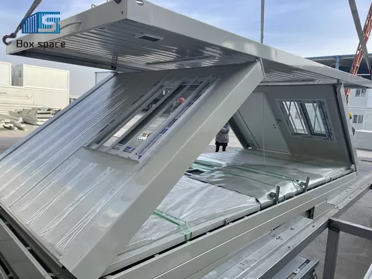 Anti Seismic Collapsible Container Homes 20ft Site Office With Sandwich Panel