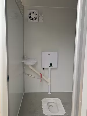 Outdoor Steel Portable Toilet Temporary Modular Camping Public Shower Room